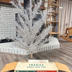 Vintage Aluminum Christmas tree 4 1/2